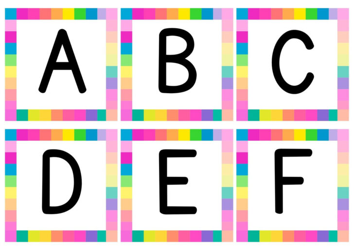 Alphabet Flash Cards Printable No