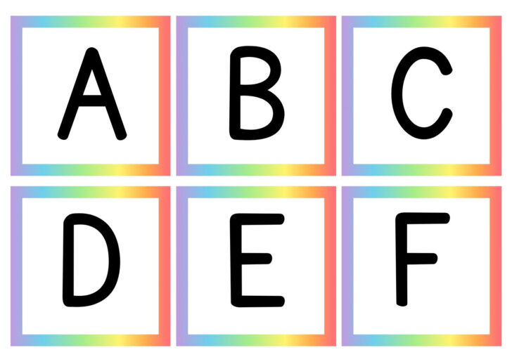 Printable Alphabet Flashcards Without Pictures