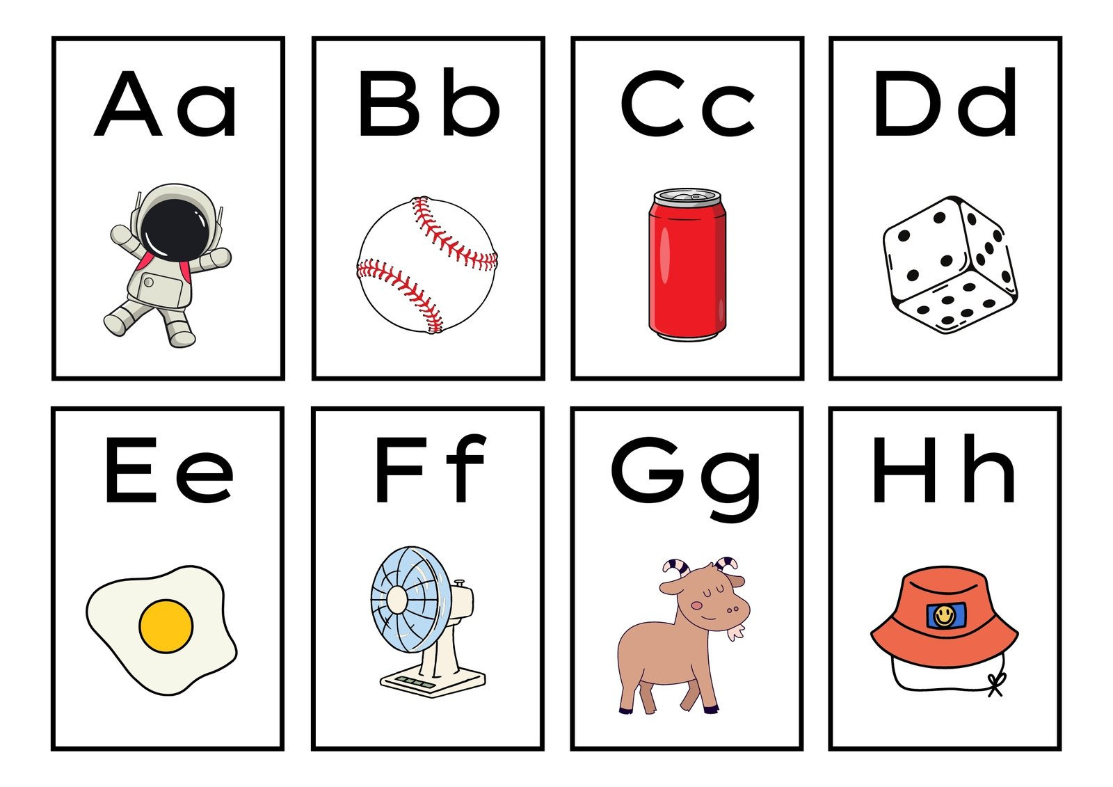 Free Customizable Alphabet Flashcard Templates | Canva with regard to Printable Letters of the Alphabet with Pictures and Words