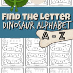 Free Free Printable Find The Letter Dinosaur Alphabet Worksheets In Free Dinosaur Alphabet Printable