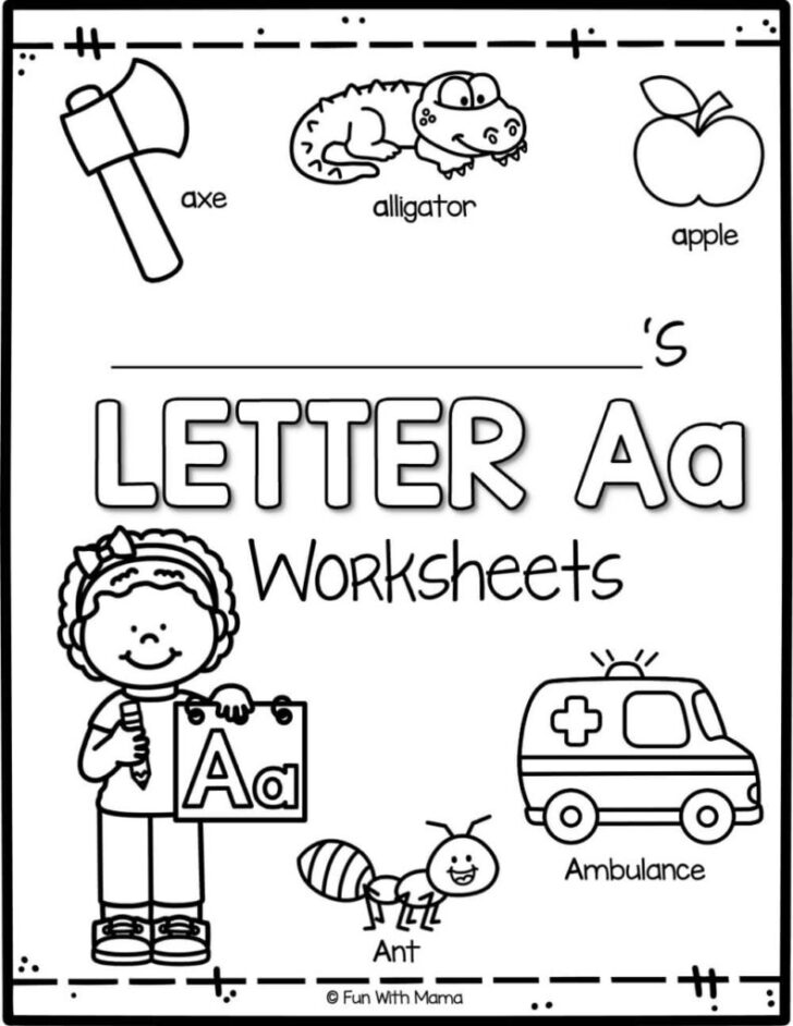 Printable Alphabet Activities For Preschoolers