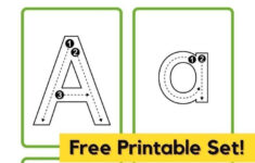 Free Letter Tracing Cards with Alphabet Tracing Cards Printable