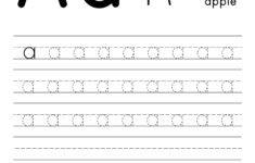 Free Letter Tracing Worksheets – Paper Trail Design throughout Alphabet Tracing Pages Printable