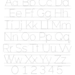 Free Letter Tracing Worksheetsa Children Illustrator And Teacher Intended For Printable Alphabet Trace Sheets