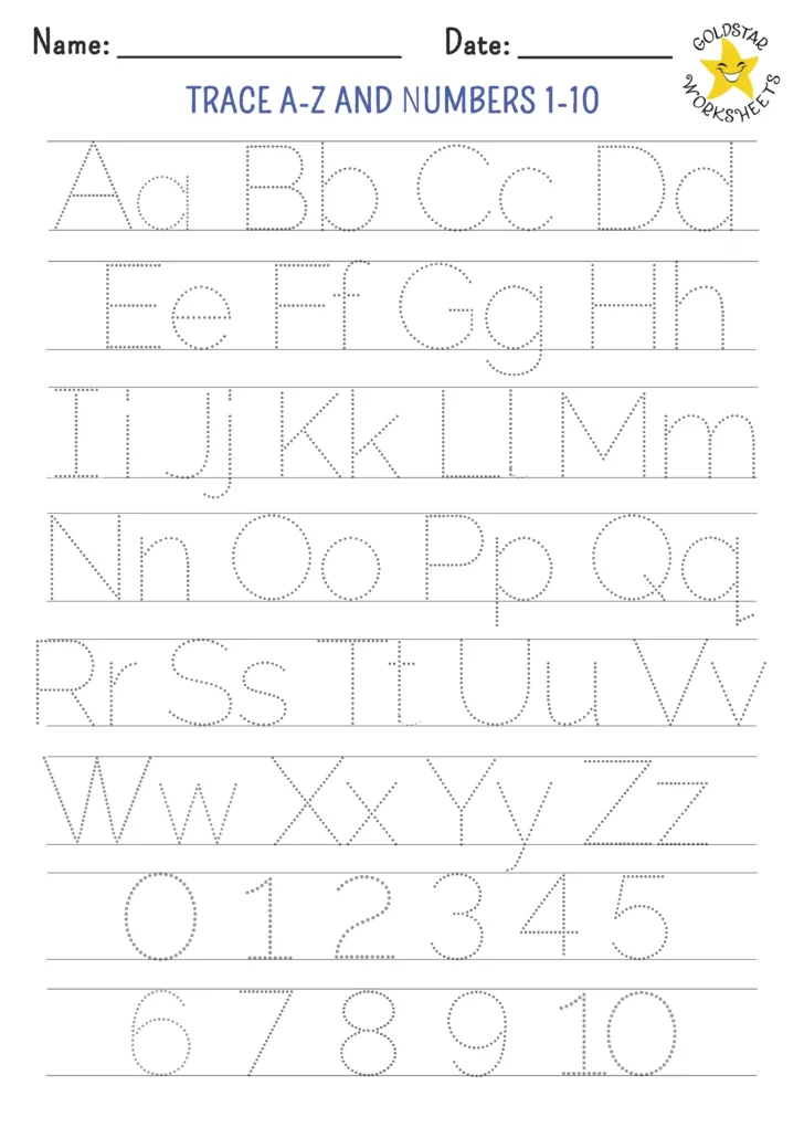 Pre K Printable Worksheets Alphabet