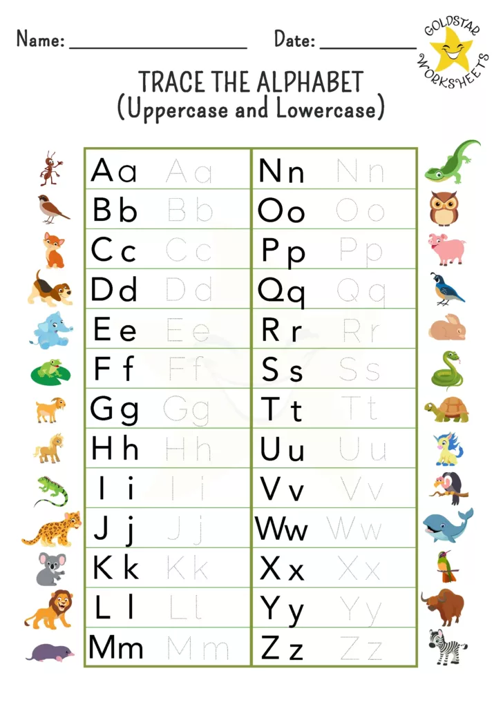 Printable Alphabet Tracing Sheets