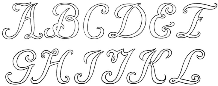 Free Printable Monogram Alphabet Letters