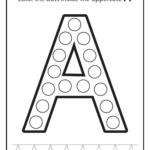 Free Pdf Alphabet Dot Marker Worksheets – Color & Trace Throughout Dot Marker Alphabet Printable