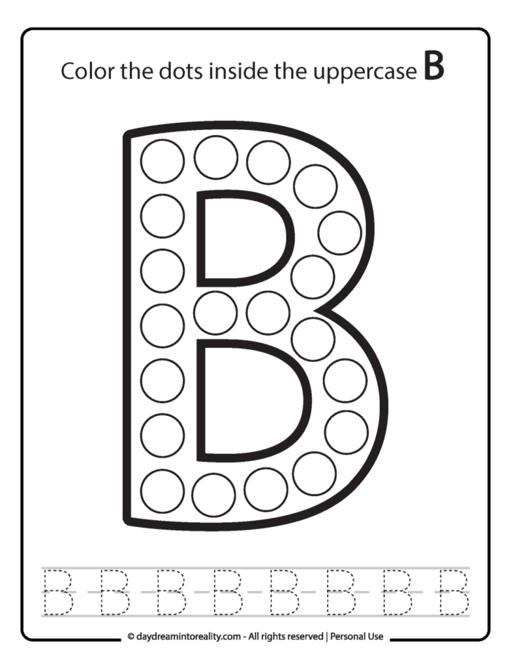 Dot Art Alphabet Printable