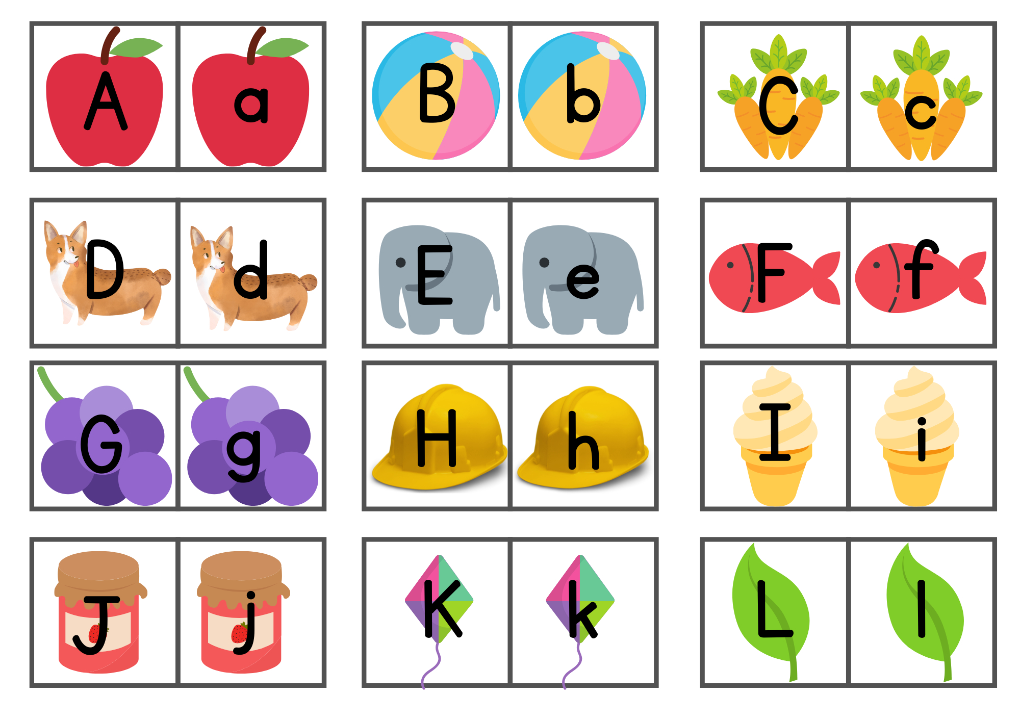 Free Printable Abc Memory Matching Game - Lovinghomeschool regarding Alphabet Letter Match Printable