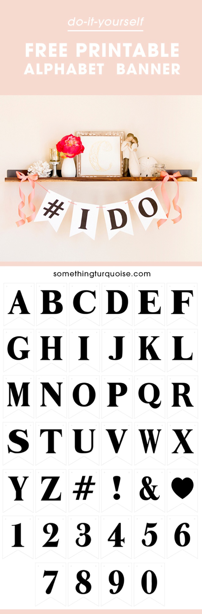 Free Printable Alphabet And Number Banner! Adorable! regarding Free Alphabet Bunting Printable