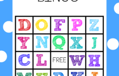 Free Printable Alphabet Bingo Game with Free Printable Alphabet Board Games