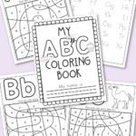 Free Printable Alphabet Coloring Book   Kara Creates Intended For Printable Alphabet Coloring Book