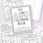 Free Printable Alphabet Coloring Book   Kara Creates Throughout Alphabet Book Free Printable