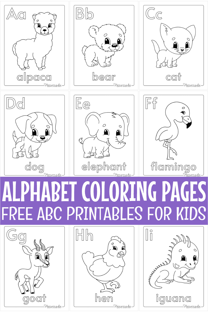 Free Printable Alphabet Coloring Pages For Kids regarding Printable Alphabet Coloring Pages