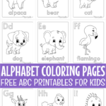 Free Printable Alphabet Coloring Pages For Kids With Regard To Free Printable Alphabet Coloring Pages For Preschoolers