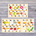 Free Printable Alphabet Flash Cards (Food Themed!) Within Eating The Alphabet Printable