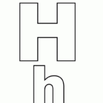 Free Printable Alphabet Letter H Coloring Page Regarding Printable Alphabet Letter H