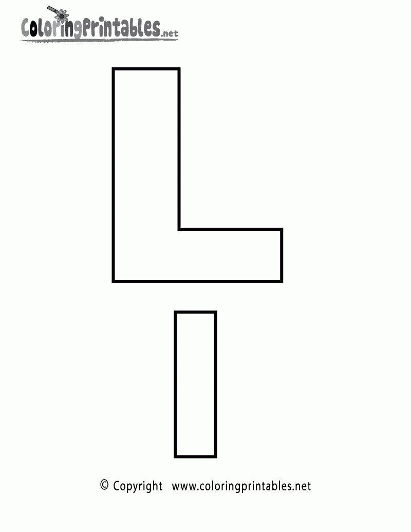 Free Printable Alphabet Letter L Coloring Page regarding Printable Alphabet Letter L