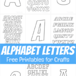 Free Printable Alphabet Letters For Crafts In Large Alphabet Letters Printable A To Z