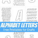 Free Printable Alphabet Letters For Crafts Inside Bold Alphabet Letters Printable