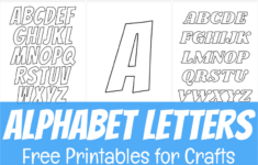 Free Printable Alphabet Letters For Crafts intended for Free Alphabet Letters Printable