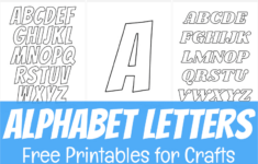 Free Printable Alphabet Letters For Crafts within Alphabet Individual Letters Printable