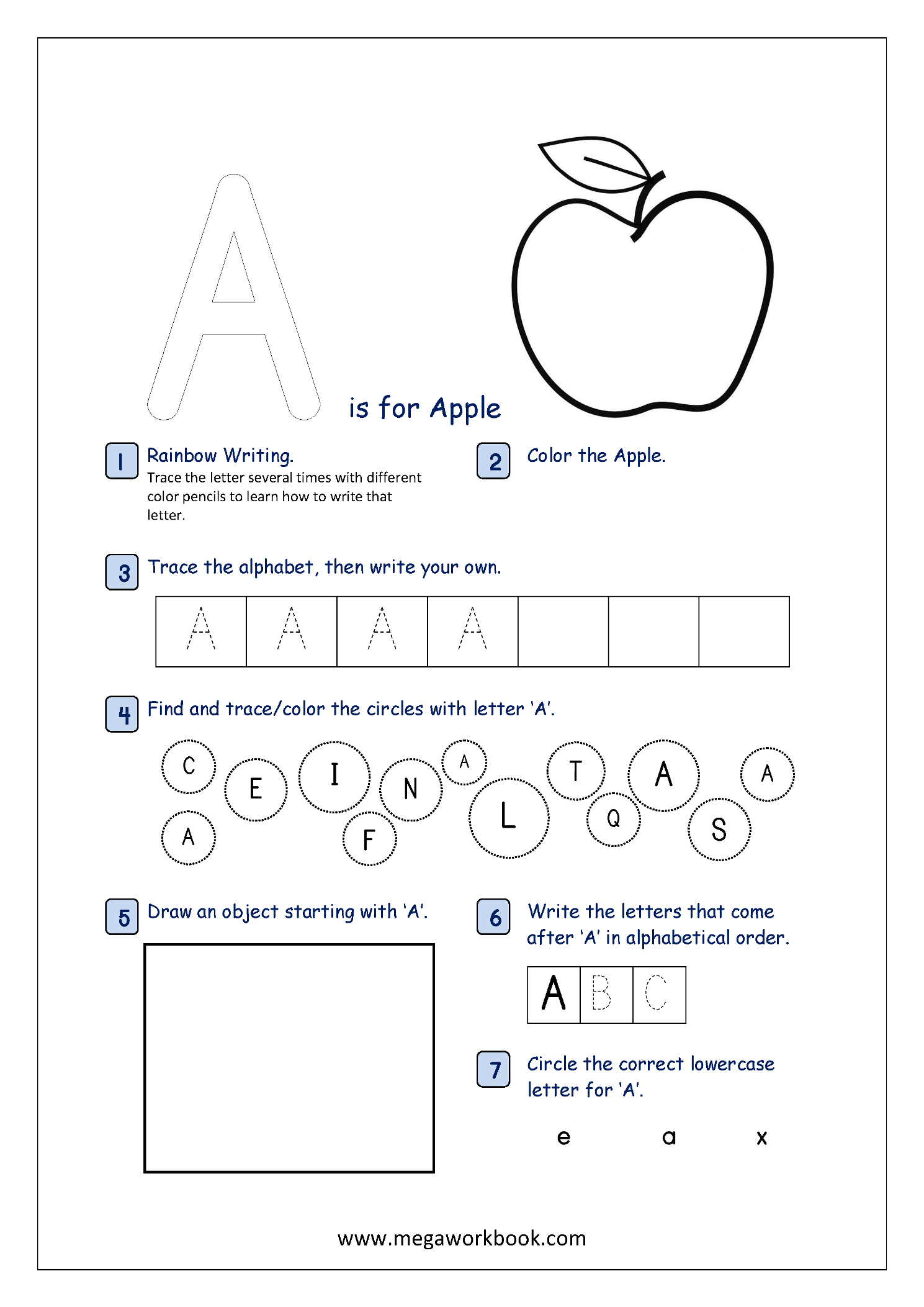 Free Printable Alphabet Recognition Worksheets For Capital Letters with Free Printable Alphabet Recognition Worksheets