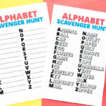 Free Printable Alphabet Scavenger Hunt   Play Party Plan With Regard To Alphabet Scavenger Hunt Printable