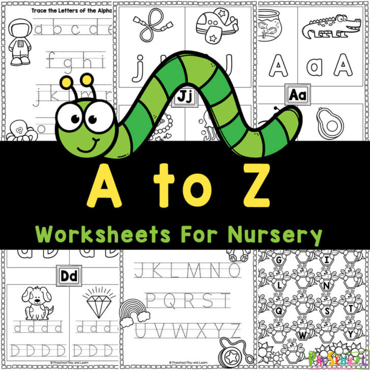 Free Alphabet Printable A to Z For Preschool