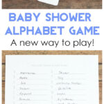 Free Printable Baby Shower Game   Alphabet Cards   Cutesy Crafts Inside Baby Alphabet Game A To Z Answers Printable