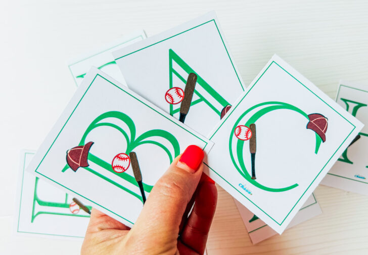 Free Printable Baseball Alphabet Letters