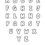 Free Printable Bubble Letter Alphabet Stencils For Alphabet Stencils Printable Free