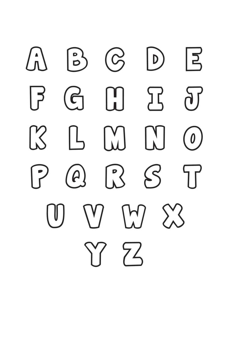 Printable Letters of the Alphabet to Cut Out