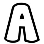 Free Printable Bubble Letter Stencils: Bubble Letter A For Free Printable Alphabet Bubble Letters