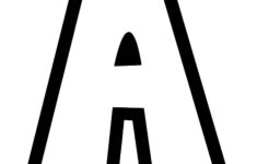 Free Printable Bubble Letter Stencils: Bubble Letter A intended for Printable Alphabet Letter Stencils