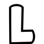 Free Printable Bubble Letter Stencils: Bubble Letter L Intended For Printable Alphabet Letter L