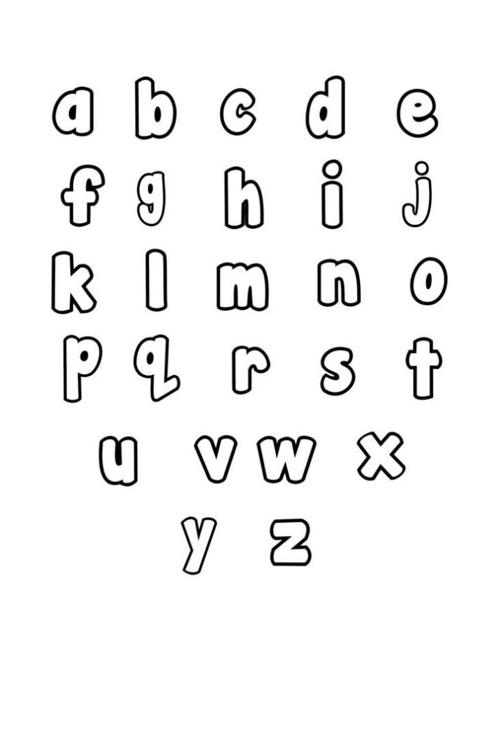 Free Printable Lower Case Alphabet Letters