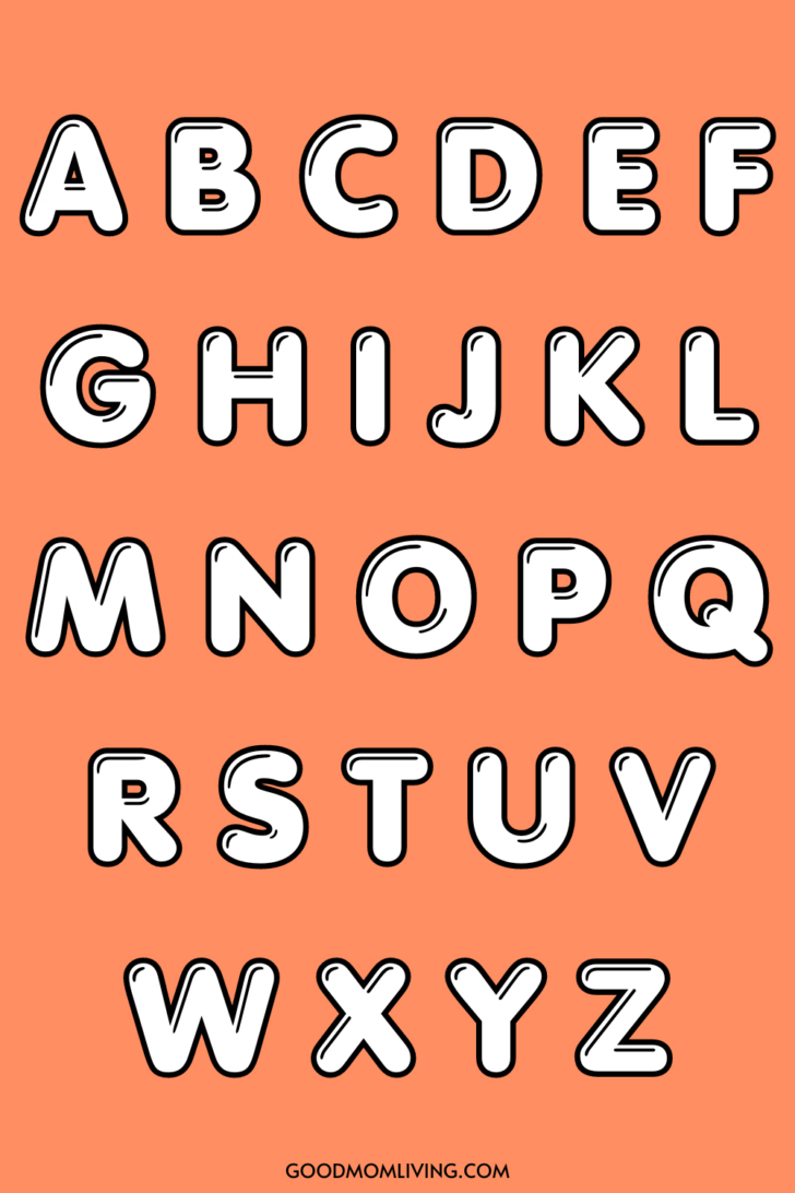 Printable Bubble Letters Alphabet