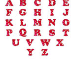Free Printable Bubble Letters: Colorful Valentine Alphabet For Free Printable Red Alphabet Letters