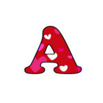 Free Printable Bubble Letters: Colorful Valentine Bubble Letter A Regarding Colorful Bubble Letter Colorful Printable Valentine Alphabet Letters