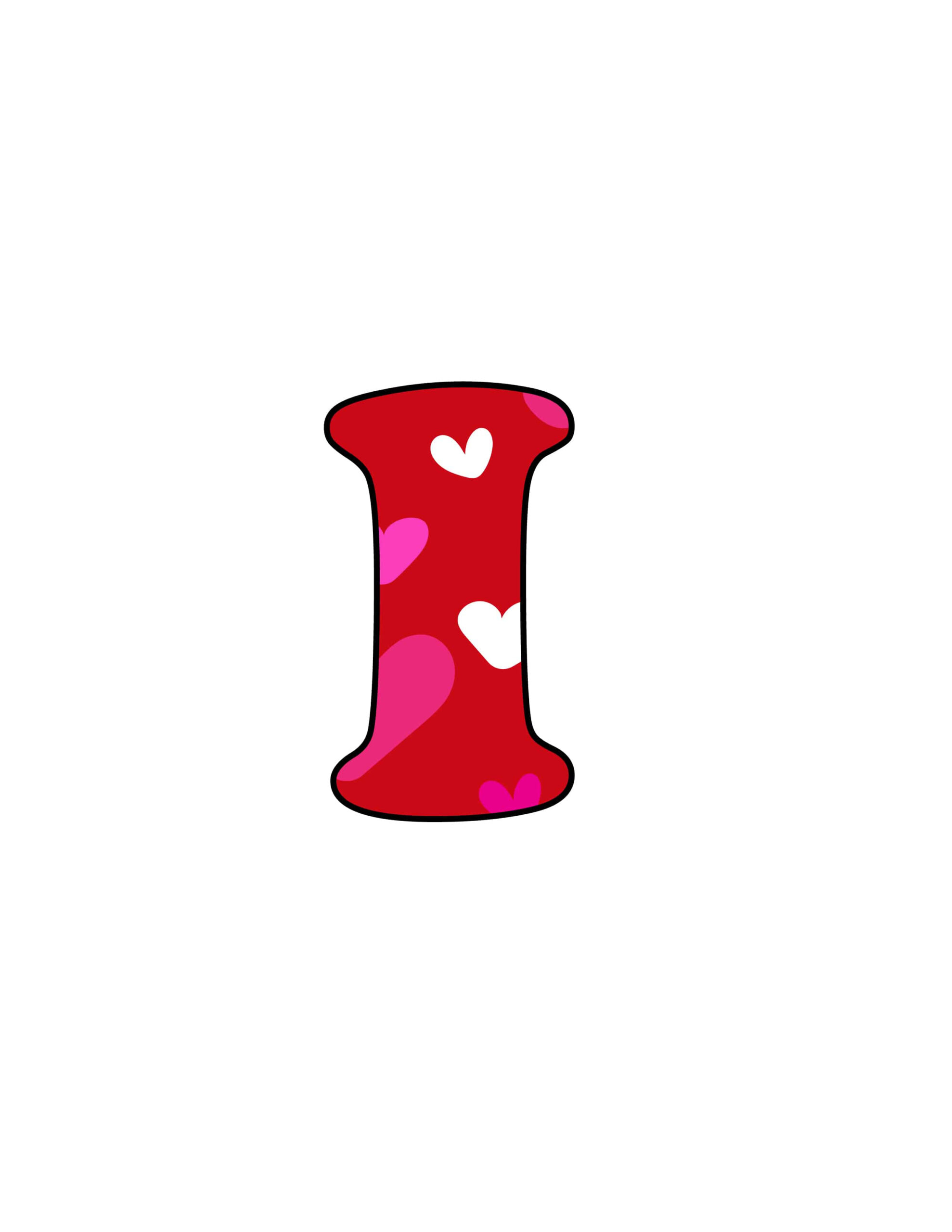 Free Printable Bubble Letters: Colorful Valentine Bubble Letter I regarding Colorful Bubble Letter Colorful Printable Valentine Alphabet Letters