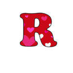 Free Printable Bubble Letters: Colorful Valentine Bubble Letter R With Regard To Colorful Bubble Letter Colorful Printable Valentine Alphabet Letters