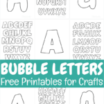 Free Printable Bubble Letters For Crafts With Big Printable Bubble Letters Alphabet