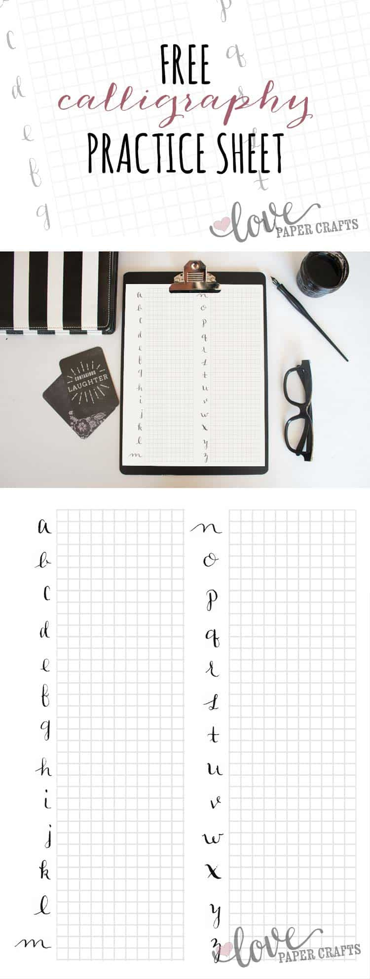 Free Printable Calligraphy Alphabet Practice Sheets in Calligraphy Alphabet Practice Sheets Printable Free