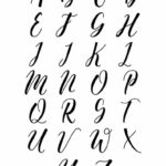 Free Printable Calligraphy Set For Beginners With Regard To Printable Free Printable Calligraphy Alphabet