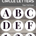 Free Printable Circle Banner Letters {Entire Alphabet}   Paper Throughout Free Printable Alphabet Circles Printable