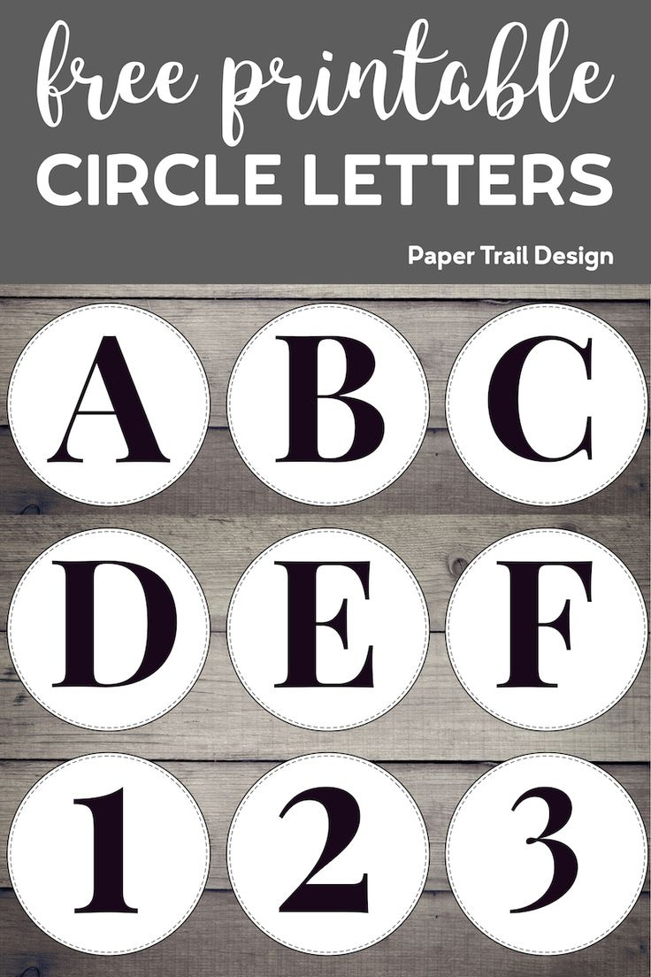 Free Printable Circle Banner Letters {Entire Alphabet} - Paper throughout Free Printable Alphabet Circles Printable