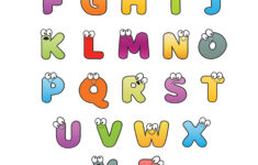 Free Printable Colorful Cartoon Letters Alphabet regarding Free Printable Alphabets Letters