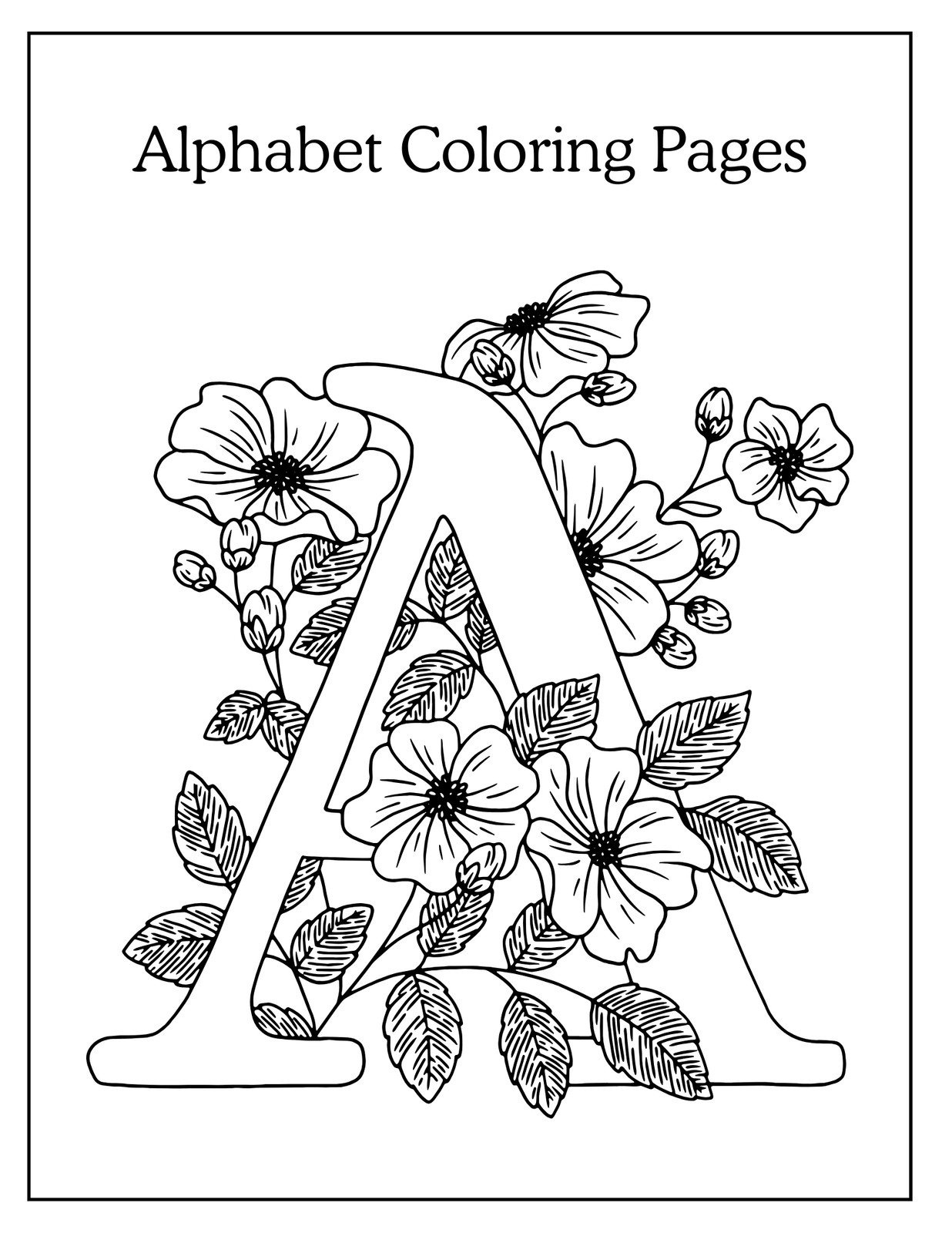 Free Printable Coloring Page Templates To Customize | Canva for Free Printable Alphabet Coloring Pages For Adults